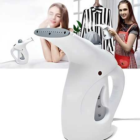 Fast Heat-Up Portable Handheld Garment & Facial Steamer | Dual-Use Vapor Iron Brush for Home & Travel