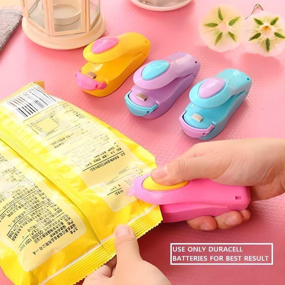 Portable Mini Heat Sealer Machine – Handheld Food & Snack Bag Sealing Tool for Airtight Storage (Multicolor)