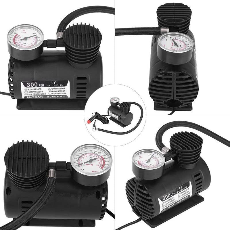 Portable Mini Air Pump for Car, Bike & Bicycle | Fast Air Inflation / Compressor (250 PSI)