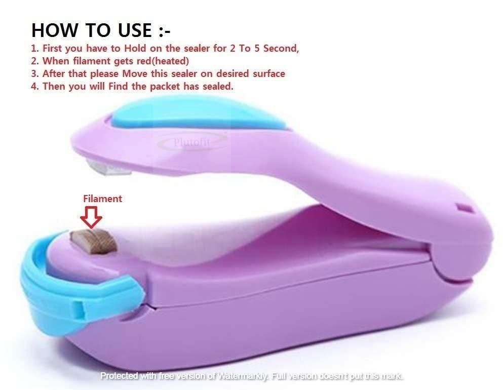 Portable Mini Heat Sealer Machine – Handheld Food &amp; Snack Bag Sealing Tool for Airtight Storage (Multicolor)