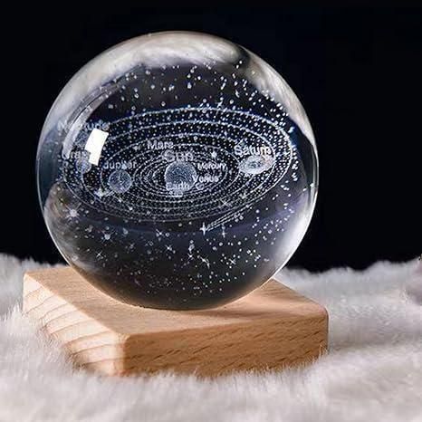 3D Crystal Galaxy Lamp Ball – Magical Night Light