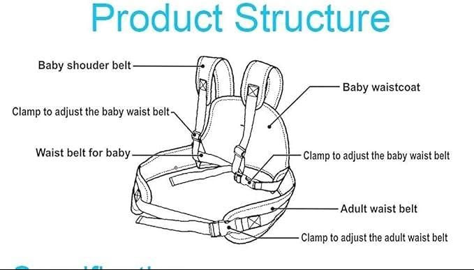 Baby Safety Belt for 2 Wheeler | Adjustable Kids Riding Belt | Comfortable Baby Rider Belt