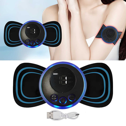 Mini Electric Massager with 8 Modes & 19 Strength Levels | Rechargeable Portable Body Relaxation