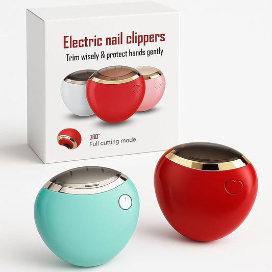 Rechargeable Electric Nail Clipper with LED Light – Safe Automatic Nail Trimmer for Baby, Kids &amp; Seniors